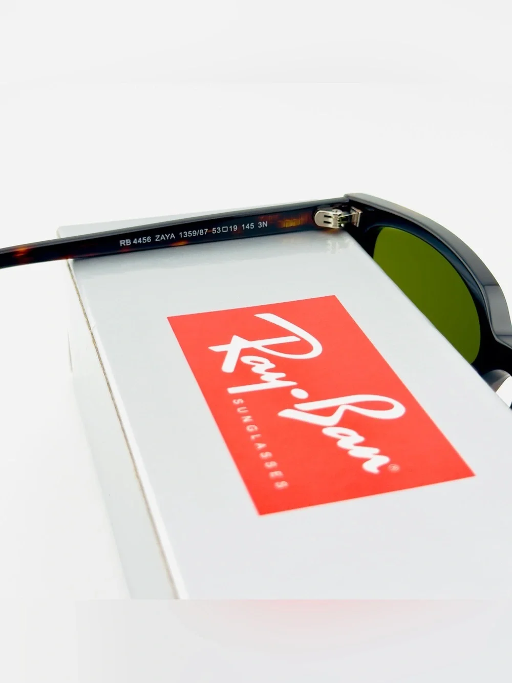 Ray-Ban Sunglasses RB4456 Zaya Bio Based Polished Havana Frame Green Lens UNISEX